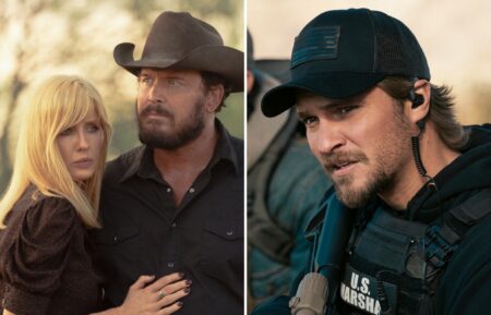 Kelly Reilly and Cole Hauser in 'Dutton Ranch'; Luke Grimes in 'Marshals'