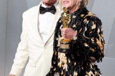 Ed Harris and Amy Madigan attend the 2026 Vanity Fair Oscar Party Hosted By Mark Guiducci at Los Angeles County Museum of Art on March 15, 2026 in Los Angeles, California.