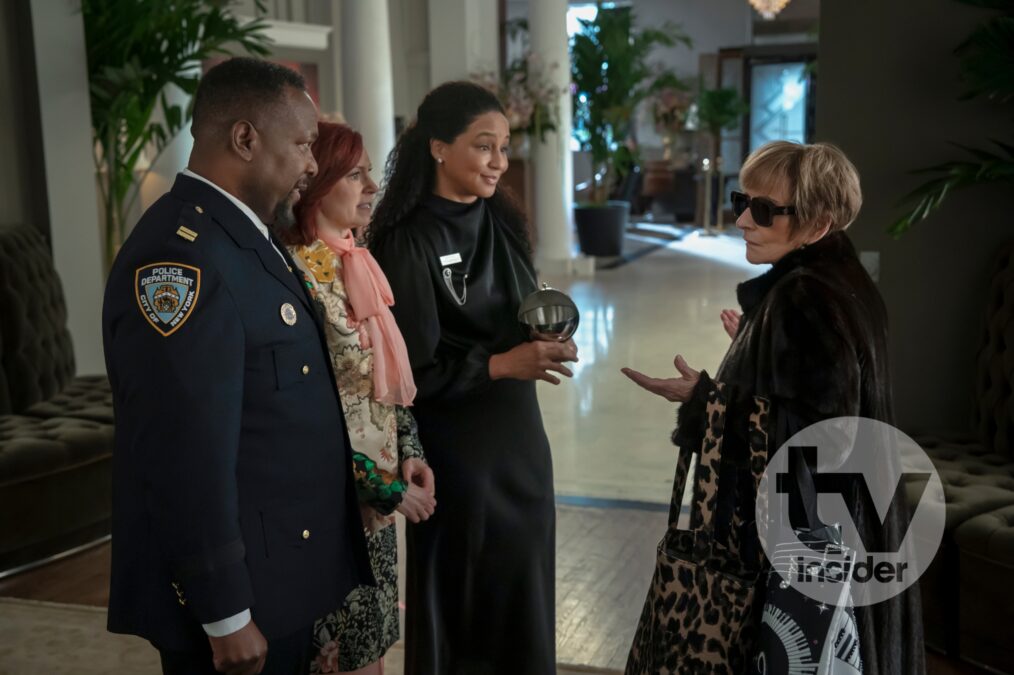 Wendell Pierce, Carrie Preston, Carra Patterson, and Patti LuPone in the 'Elsbeth' Season 3 finale