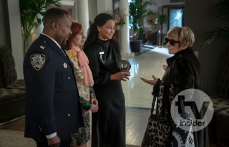 Wendell Pierce, Carrie Preston, Carra Patterson, and Patti LuPone in the 'Elsbeth' Season 3 finale