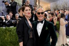 Felicity Blunt and Stanley Tucci attend the 2026 Met Gala celebrating 'Costume Art' at the Metropolitan Museum of Art on May 04, 2026 in New York City.