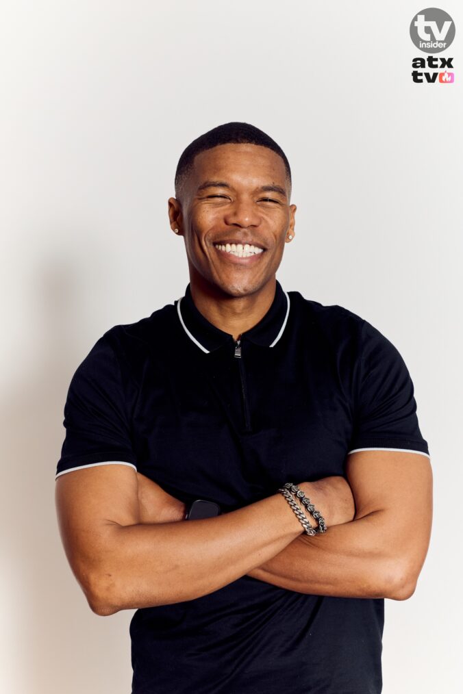 Gaius Charles at the TV Insider studio at the 2026 ATX Festival