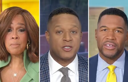 Gayle King, Craig Melvin, and Michael Strahan
