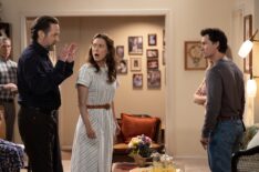 Matt Letscher, Zoe Perry, and Montana Jordan in 'Georgie & Mandy's First Marriage' Season 2 finale