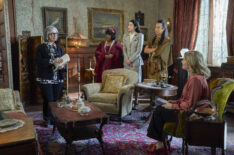 Rose Abdoo, Rose McIver, Danielle Pinnock, Taylor Ortega, and Roman Zaragoza in 'Ghosts' Season 5