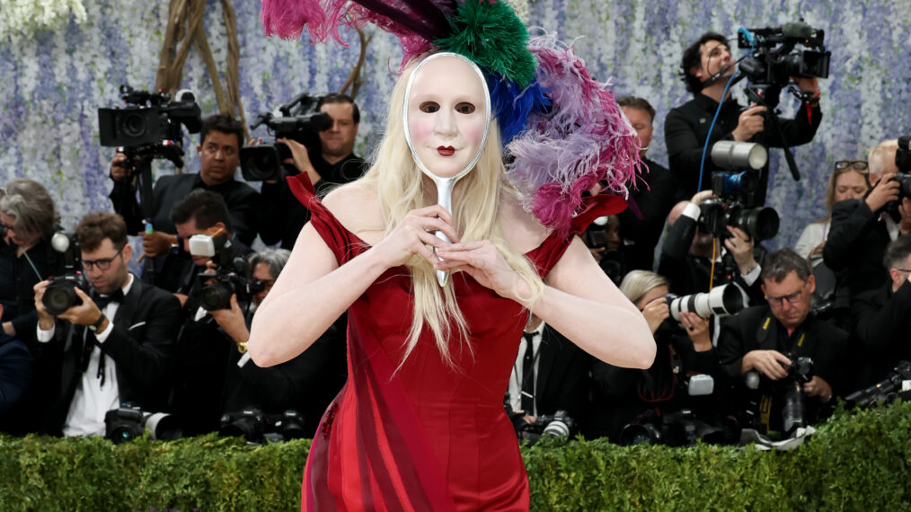 Gwendoline Christie attends the 2026 Met Gala celebrating 