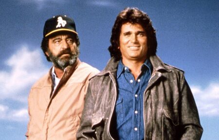 HIGHWAY TO HEAVEN, (from left): Victor French, Michael Landon, 1984-89. © NBC / Courtesy: Everett Collection