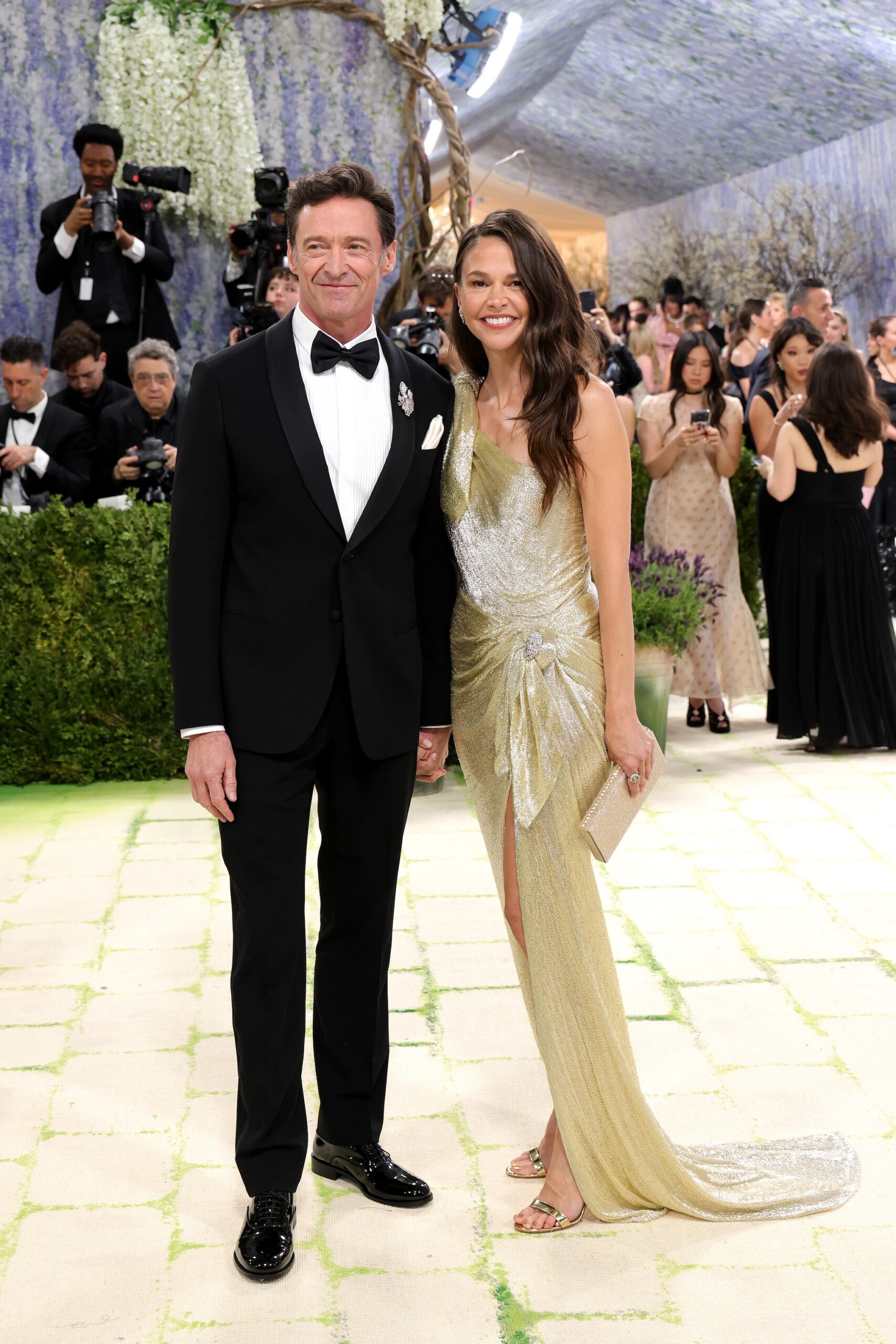 Hugh Jackman and Sutton Foster attend the 2026 Met Gala celebrating 