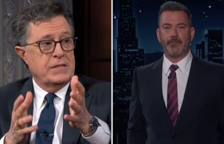 Stephen Colbert and Jimmy Kimmel