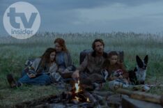 Crosby Fitzgerald, Skywalker Hughes, Luke Bracey, and Alice Halsey in 'Little House on the Prairie' Season 1