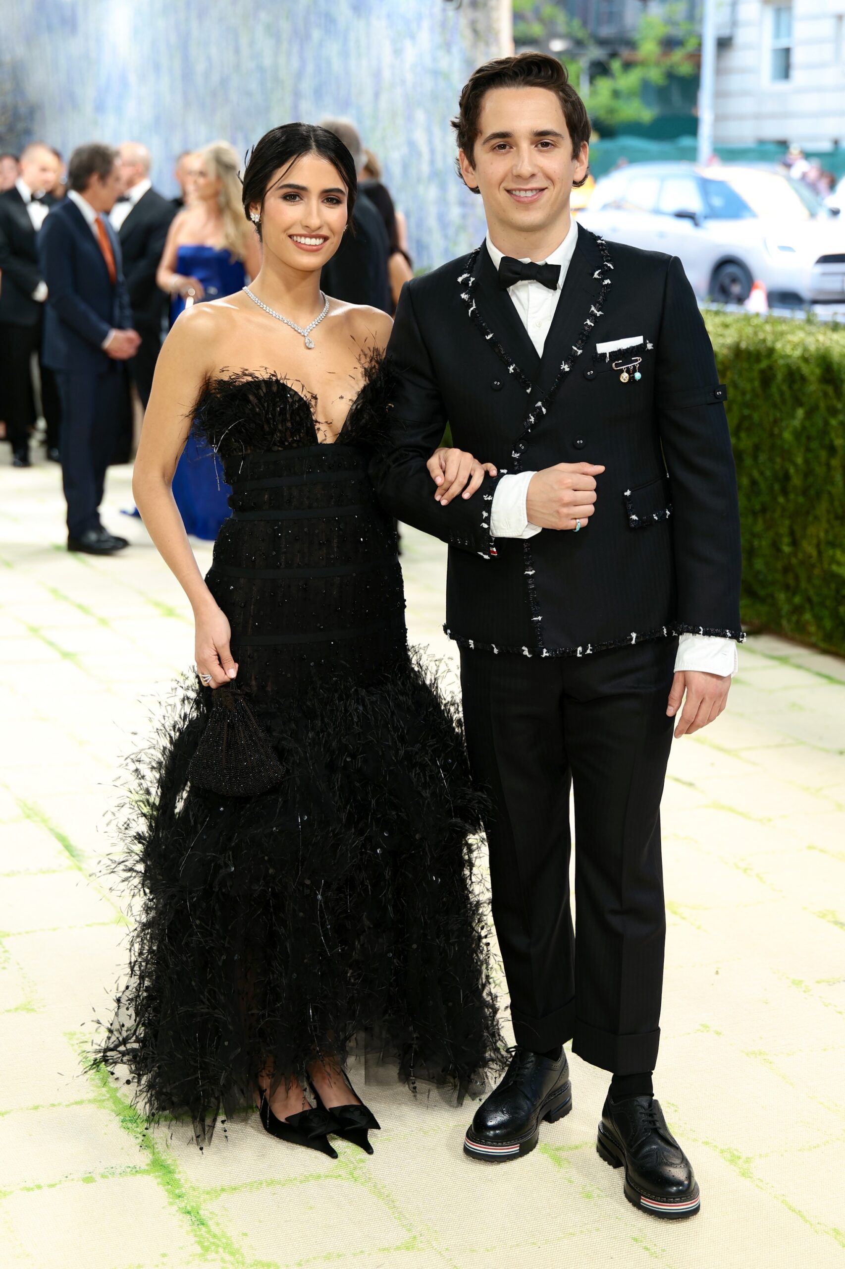Ana Amelia Batlle Cabral and Marcello Hernández attend the 2026 Met Gala celebrating 