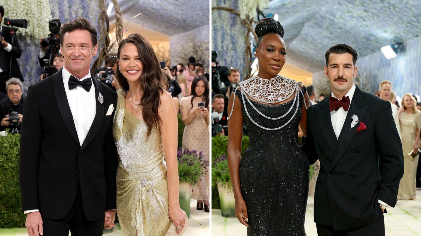 Hugh Jackman, Sutton Foster, Venus Williams, and Andrea Preti at the 2026 Met Gala