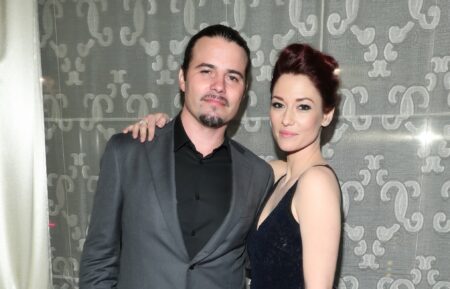 Nathan West and Chyler Leigh at the 2017 GLSEN Respect Awards at the Beverly Wilshire Hotel on October 20, 2017 in Los Angeles, California.