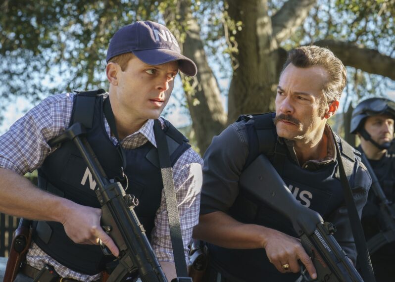 Caleb Foote as Bernard “Randy” Randolf and Kyle Schmid as Mike Franks — 'NCIS: Origins' Season 2 Finale "Hollywood Ending"