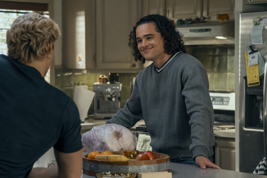 Dean Di Laurentis (Stephen Thomas Kalyn) and John Tucker (Jalen Thomas Brooks) in 'Off Campus' Season 1