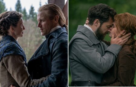 Claire and Jamie and Roger and Bri in 'Outlander'