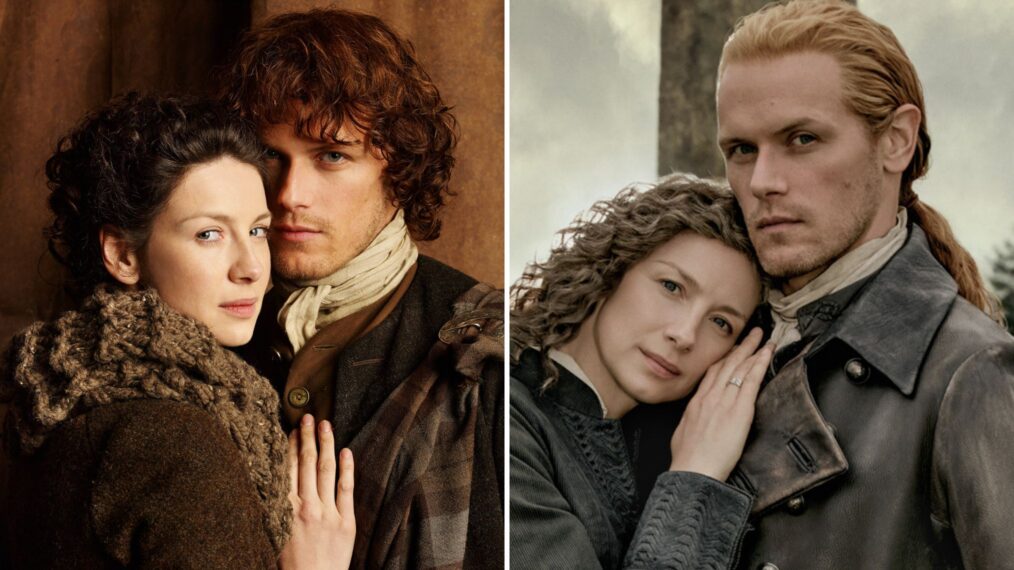 Caitriona Balfe and Sam Heughan in 'Outlander'