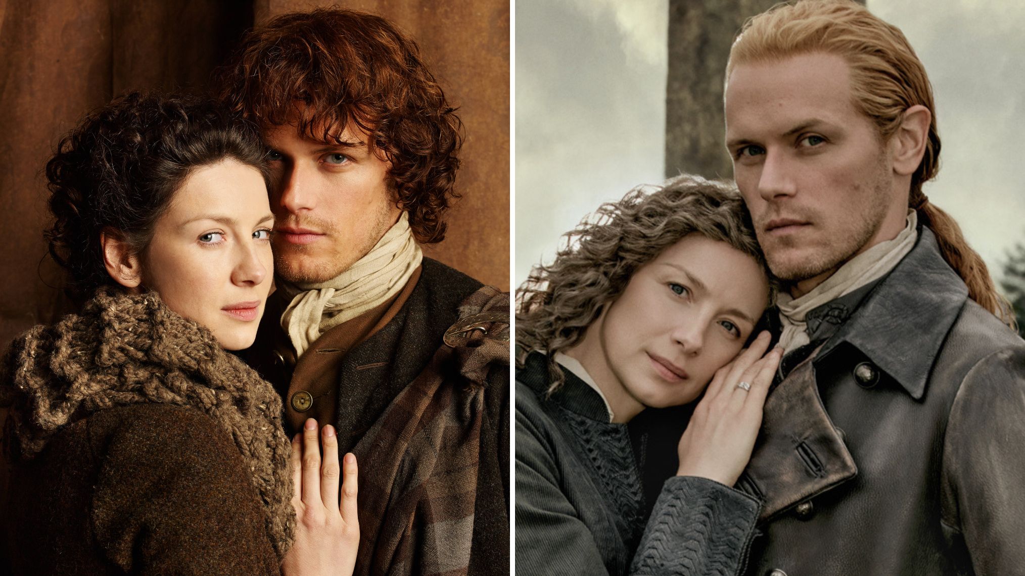 Caitriona Balfe and Sam Heughan in 'Outlander'