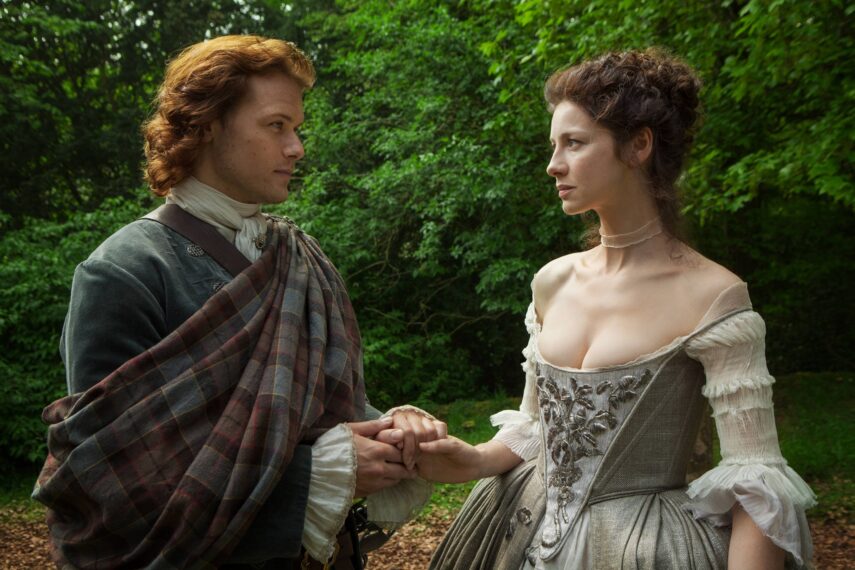 Sam Heughan and Caitriona Balfe in 'Outlander' Season 1 