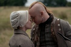 Izzy Meikle-Small and John Bell in the 'Outlander' series finale
