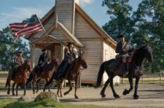 John Bell, Richard Rankin, Caitriona Balfe, and Sam Heughan in the 'Outlander' series finale