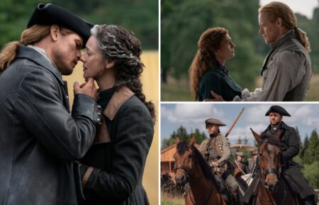 Sam Heughan, Caitriona Balfe, Sophie Skelton, John Bell, and Richard Rankin in the 'Outlander' series finale