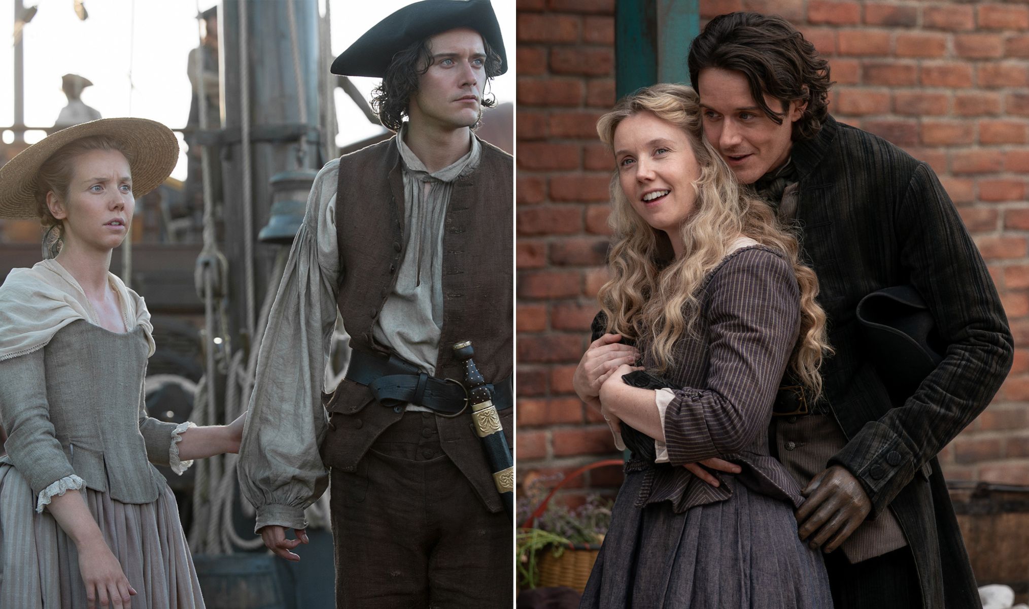 Fergus and Marsali in Season 3 and Season 8 of 'Outlander'