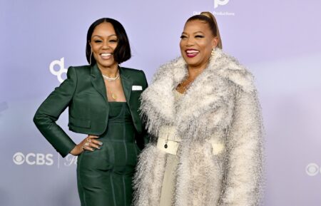 Eboni Nichols and Queen Latifah attend the 52nd American Music Awards at MGM Grand Garden Arena on May 25, 2026 in Las Vegas, Nevada.