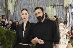 Rebecca Hall and Morgan Spector attend the 2026 Met Gala celebrating 'Costume Art' at the Metropolitan Museum of Art on May 04, 2026 in New York City.