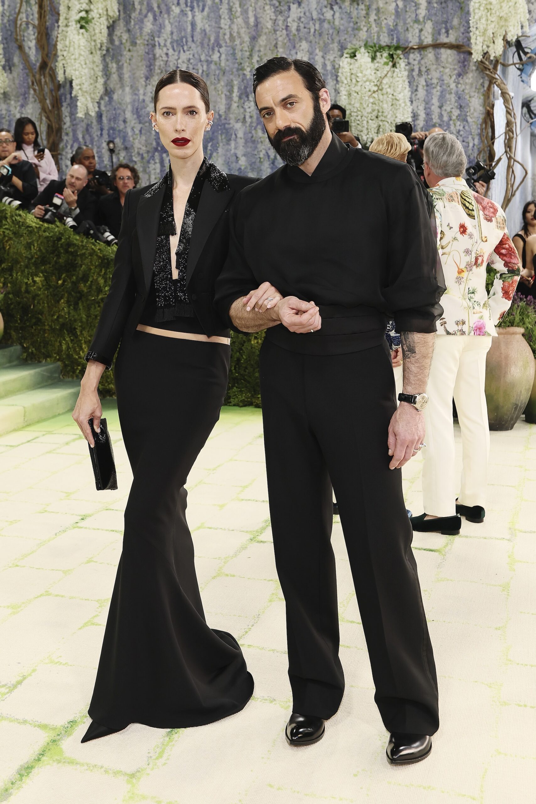 Rebecca Hall and Morgan Spector attend the 2026 Met Gala celebrating 