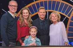 Ryan Seacrest with his family on the 'Wheel of Fortune' set in May 2026
