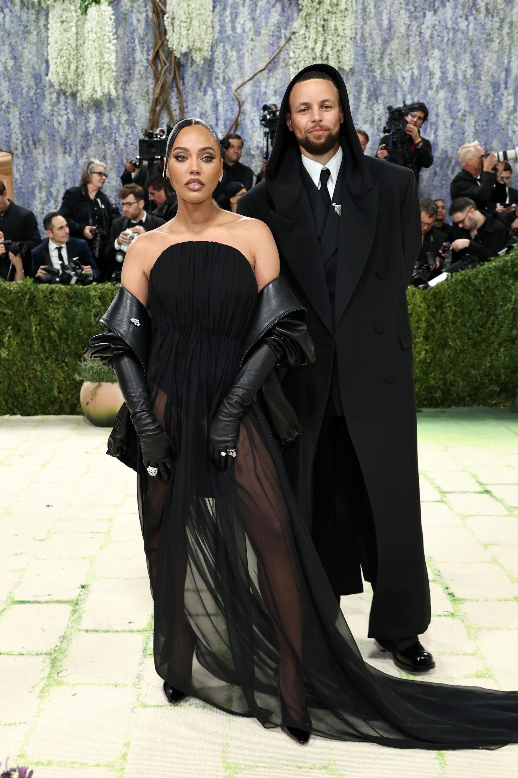 Ayesha Curry and Stephen Curry attend the 2026 Met Gala celebrating 