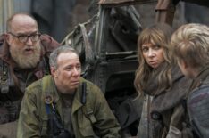 Brian Posehn, Kevin Sussman, and Lauren Lapkus in 'Stuart Fails to Save the Universe'
