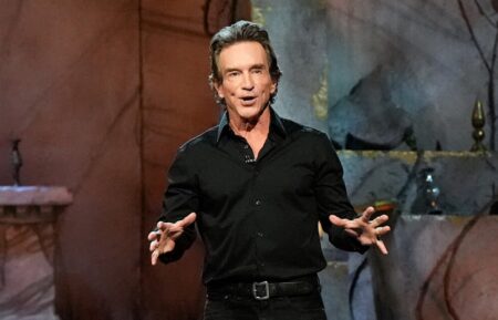 Jeff Probst in the Survivor 50 live finale