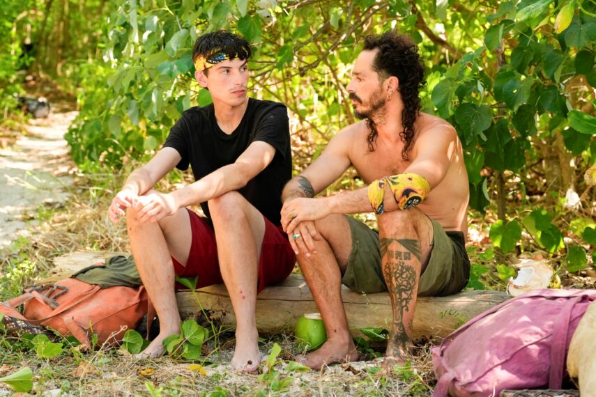 Rizo Velovic and Ozzy Lusth in 'Survivor 50' Episode 11