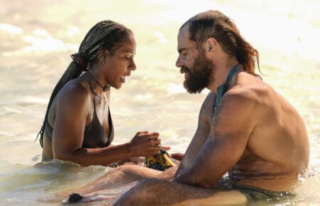 Tiffany Ervin and Jonathan Young in Survivor 50 finale