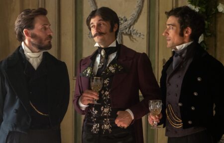 Edmond Dantès (Sam Claflin), Vampa (Lino Guanciale), Danglars (Blake Ritson) in 'The Count of Monte Cristo' finale on PBS