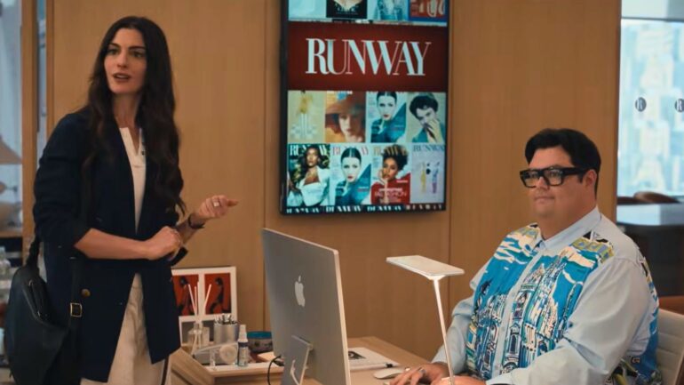 Anne Hathaway and Caleb Hearon in 'The Devil Wears Prada 2'