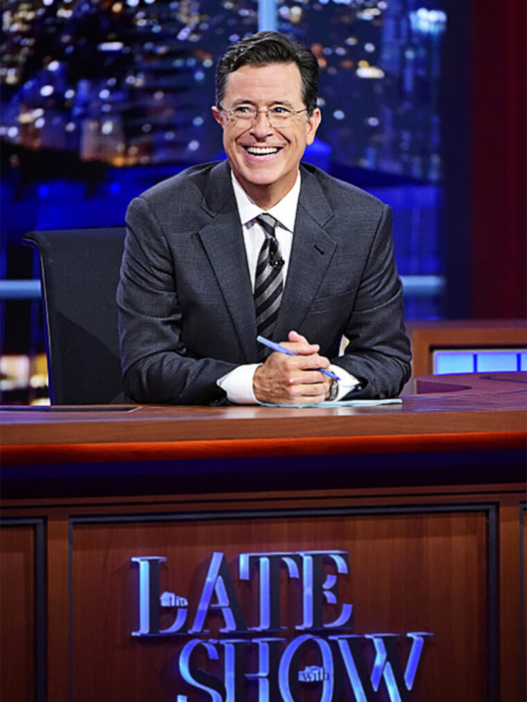 Stephen Colbert hosting 'The Late Show With Stephen Colbert'