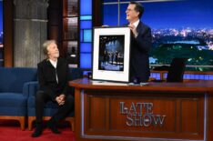 Paul McCartney and Stephen Colbert in 'The Late Show With Stephen Colbert'