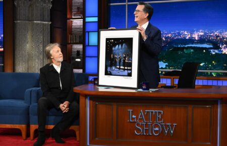 Paul McCartney and Stephen Colbert in 'The Late Show With Stephen Colbert'