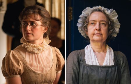 Ella Bruccoleri as Mary Bennet, Lucy Briers as Mrs. Hill in 'The Other Bennet Sister'