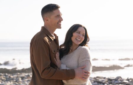 Eric Winter as Tim, Melissa O'Neil as Lucy — 'The Rookie' Season 8 Finale 