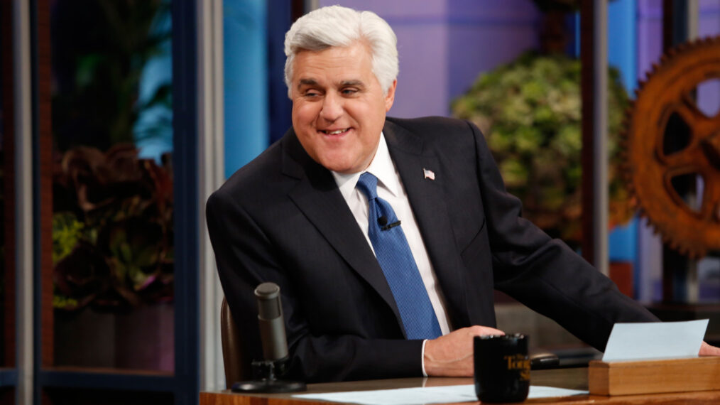 Jay Leno hosting 'The Tonight Show With Jay Leno'