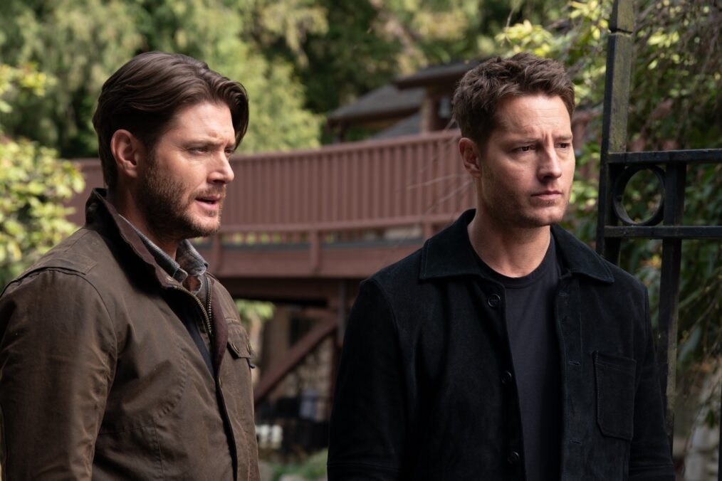 Jensen Ackles as Russell Shaw and Justin Hartley as Colter Shaw — 'Tracker' Season 3 Episode 21 