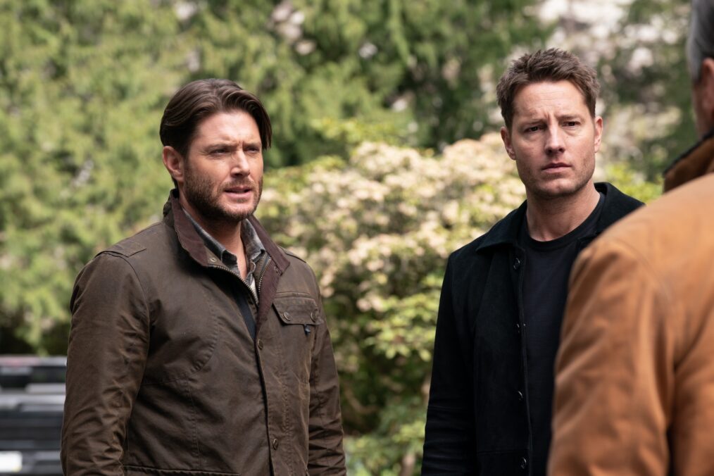 Jensen Ackles as Russell Shaw and Justin Hartley as Colter Shaw — 'Tracker' Season 3 Episode 21 