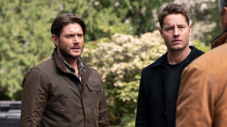 Jensen Ackles as Russell Shaw and Justin Hartley as Colter Shaw — 'Tracker' Season 3 Episode 21 