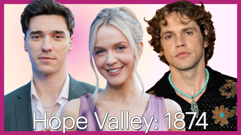 Lachlan Quarmby, Roan Curtis, and Jedidiah Goodacre of 'Hope Valley: 1874'