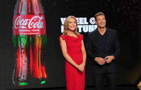 Vanna White and Ryan Seacrest on "Wheel of Fortune" in collaboration with Coca-Cola