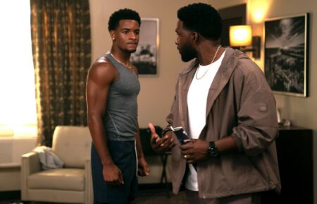 Nathaniel Logan McIntyre as KJ and Osy Ikhile as Cassius in All American Season 8